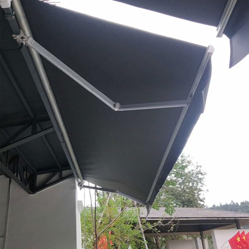 Auvent de remplacement rétractable 4.5x3m en polyester PVC imperméable - 3