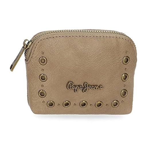 Pepe Jeans Camper Monedero Beige 11,5x8,5x1,5 cms Piel sintética