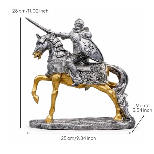 Objet décoratif pour maison figurine chevalier armure sur buffet - 4