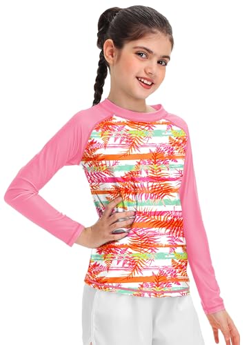 Image of Remimi Unisex Kids Rash Guard Long Sleeve SPF 50+ Tie Dye Sun Shirt 3-12 Years