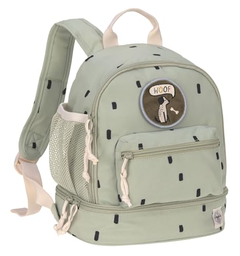 LÄSSIG Kinderrucksack mit Brustgurt Kindergartentasche Kindergartenrucksack 6,5L ab 3 Jahren/Mini Backpack Happy Prints Oliv – Bild 3