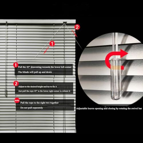 Persianas para ventanas con protección de luz y privacidad en aluminio personalizable 6