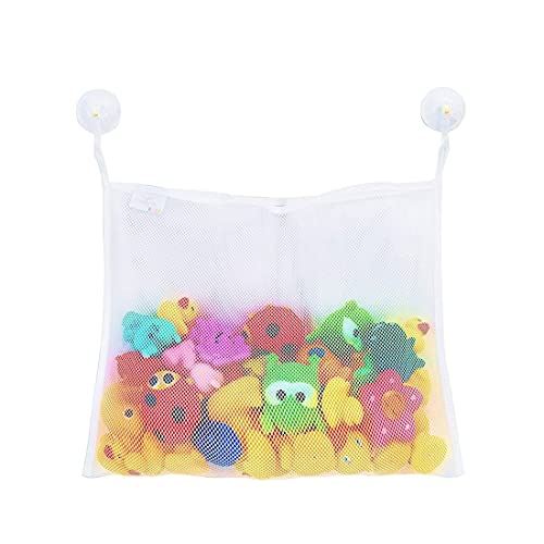TBUQNZA Filet pour Jouet de Bain Rangement Jouets Bain, Filet de bain animaux marins, 2 Ventouses...