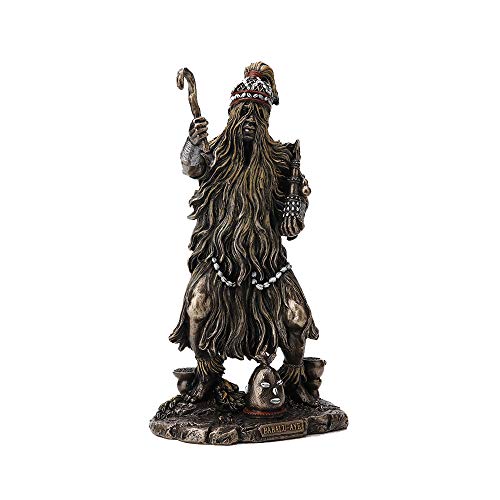 Estatua Babalu Aye Orisha de Resina Bronce 23.5 cm miniatura 2