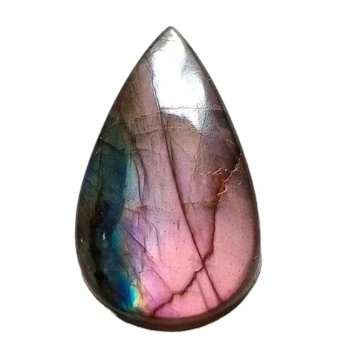 Cabochon en labradorite violette poire, pierre naturelle d'inspiration et de soin