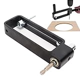 Cortador de círculos de alta resistencia, cortador de agujeros circulares con sierra de corona ajustable, cortador de círculos de taladro eléctrico manual multifuncional para