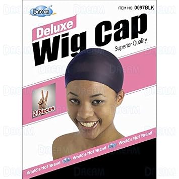 DREAM Deluxe Wig Cap Black 2 pc (Model 