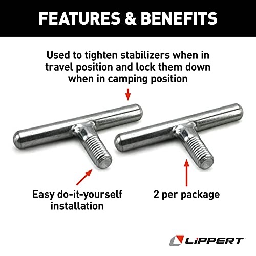 Lippert Components - 314594 T-Bolts - Jt's Strong Arm Jack Stabilizer #TOP1