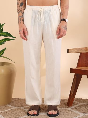 See Designs Store See Designs Men's Cream Linen Co-ord Set - Image 4
