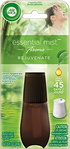 Air Wick Essential Mist Refill, Rejuvenate, Essential Oils Diffuser, Air Freshener, Aromatherapy, 0.67 Fl Oz Air Wick Essential Mist Refill, Rejuvenate, Essential Oils Diffuser, Air Freshener, Aromatherapy, 0.67 Fl Oz