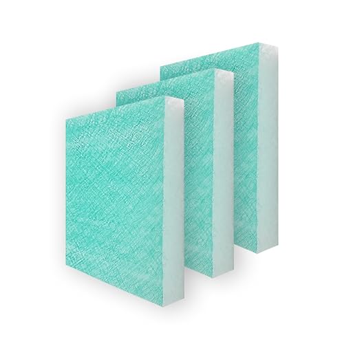 PRISTAIR Spray Booth Capture Filter (20x20 in 50/case) - Fiberglass Exhaust Air Filter Green 15g Paint Booth Filter