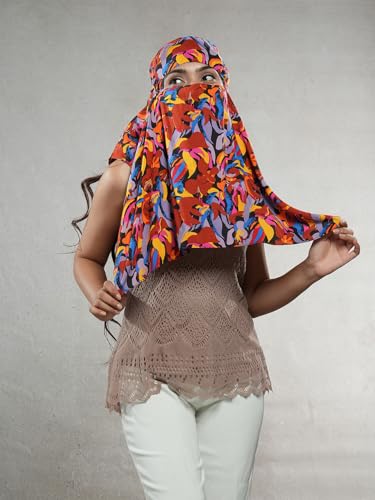 Image of Multipurpose Mask Cum Scarf for Women Cotton I Face Cover for Women I Sun Protection and Summer Wear Scarf