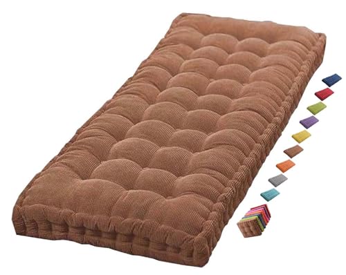 Coussin de banc de jardin sur mesure 170 cm marron pour balancelle confortable