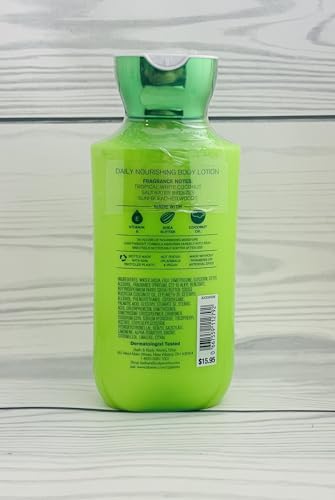Bath & Body Works Bath and Body Works Waikiki Beach Coconut Super Smooth Lotion Sets Gift For Women 8 Oz -2 Pack (Waikiki Coconut) 16 Fl Oz image 4