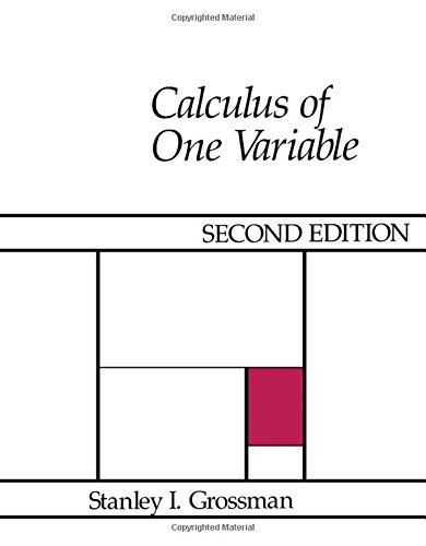 Calculus of One Variable: Grossman, Stanley I.: 9780123043900: Amazon ...