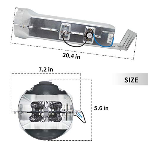 Sikawai DC97-14486A Dryer Heating Element Heater Duct Assembly Compatible with Samsung includes DC47-00016A Thermal Fuse,DC32-00007A Thermistor Thermal Fuse Kit Replace DC97-08891A DC9714486A - Thumbnail 6