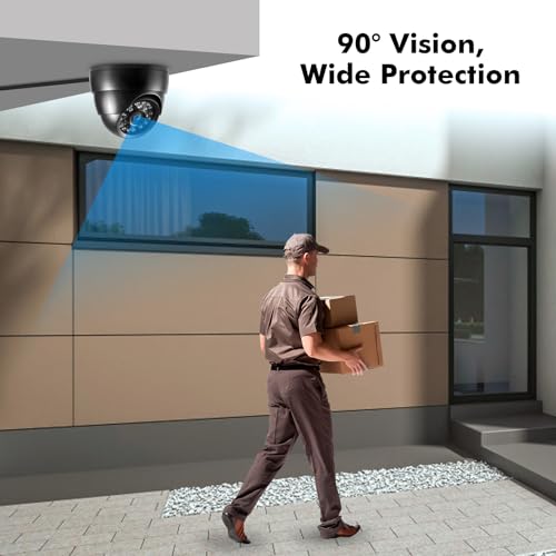 Image of Fuers 2Pack 1080p Dome Security Cameras for Wired Security Cameras System,2MP Surveillance CCTV Camera Outdoor /Indoor,Night Vision, ABS Housing Cam for 1080P Analog Surveillance DVR