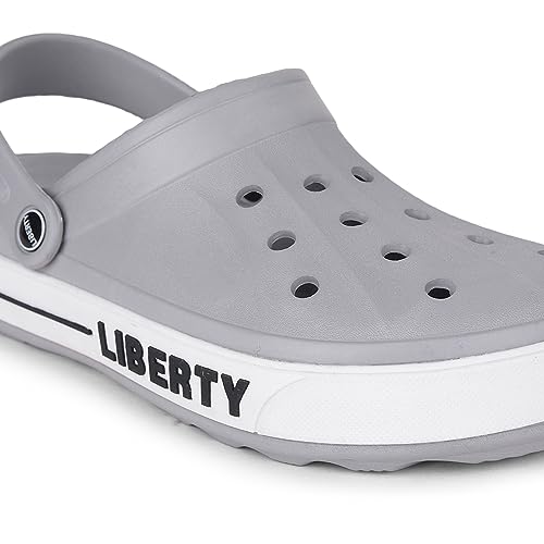Image of Liberty A-HA LITEWALK Clogs for Men Black, Navy Blue, Green, Grey, Blue, Khaki & Off White | Casual Slip-On Slingback Clog for Walking & Outdoor Use
