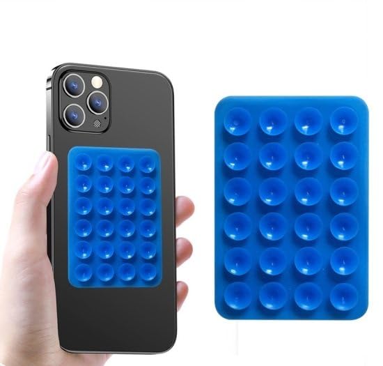 Zenkova Suction Phone Case Mount, Multifunctional Slip Phone Mini Suction Cup Mat Silicon Adhesive Phone Accessory Cellphone case Compatible,Holder for Selfies and Videos (Blue, Pack of 2) (B0D22BFZ18) Amazon Price History, Amazon Price Tracker