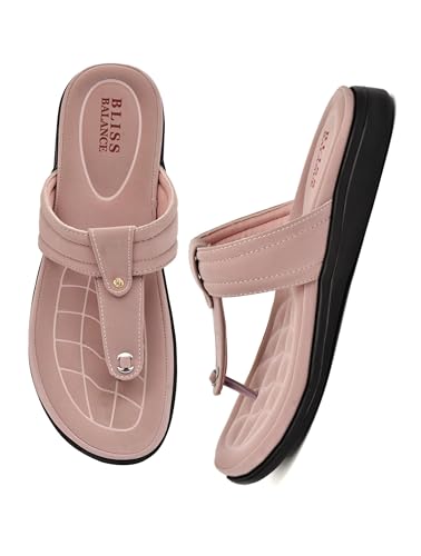 Image of Extra Soft Women's Comfortable Highcushioned Doctor Slippers|Flip-Flops Fashionable Casual & Stylish|Lightweight & Breathable Chappals|Outdoor Sandals Ladies&GirlsBB928