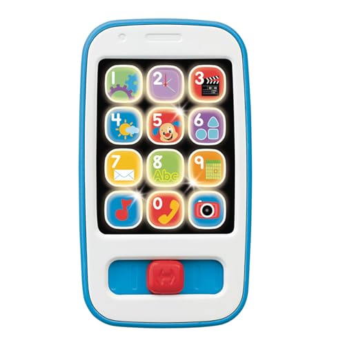 Preescolar, Toy Fisher-Price Ríe y Aprende Juguete para Bebés Smartphone De Aprendizaje Azul para bebés de 6 Meses en adelante