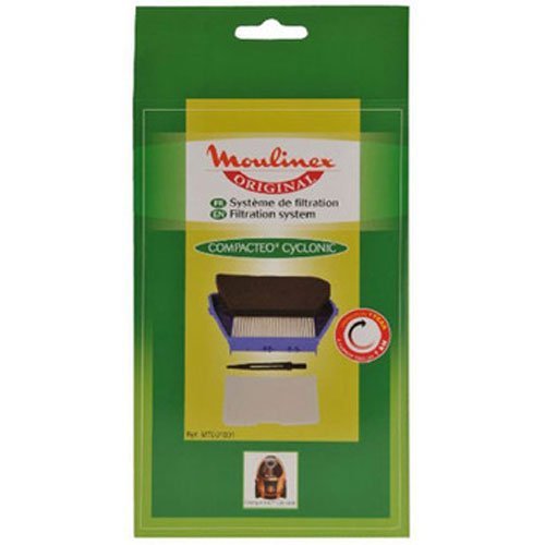 Moulinex MT001001 Kit filtration Compacteo Cyclonic (1 filtre hepa + 1 filtre d'entrée d'air + 1 brosse)