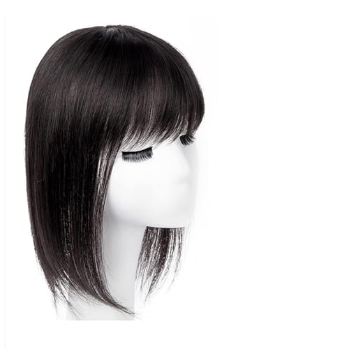 Peluca De Mujer La parte superior de la cabeza de la pieza de parche de cabello Real for personas mayores cubre el cabello blanco Real pieza de peluca de pelo corto for mujer pieza de peluca esponjosa