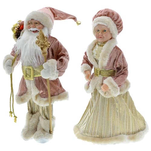 Figurines du Père Noël 2 pièces de 17,7 pouces pour décorer votre table - 5