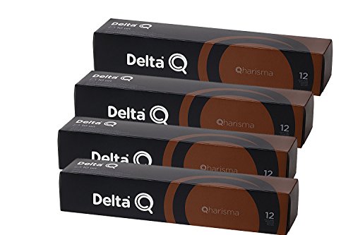 Pack Xl 40 Café QHARISMA - Cápsulas Delta Q - INTENSIDAD 12 - 4 X10 capsulas,QHARISMA