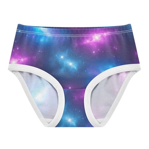 Vibrant Rainbow Stars Clouds Toddler Underwear Floral 2t Cotton Panties for Girl Fun Print Undies Kids Briefs