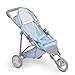 JC Toys | Berenguer Boutique |3 Wheeled Folding Doll Jogger Stroller | Blue | Ages 3+