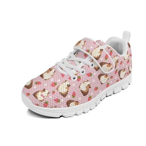 Animal Pattern Running Shoes Boys Girls Sneakers Single Buckle Breathable Tennis Shoes for School Comfortable Lightweight Footwear