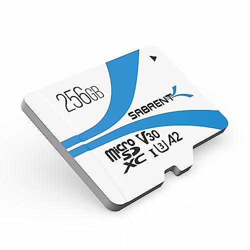 SABRENT Rocket V30 A2 256GB MicroSDXC Memory Card R100MB/s...