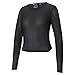 PUMA Train Mesh Long Sleeve Top Camiseta, Mujer, Puma Black, XL