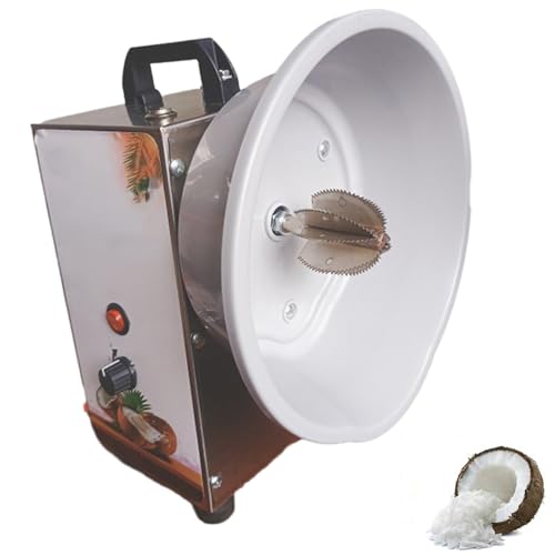 Raspador De Coco Eléctrico, Rallador De Coco, Patas Amortiguadoras, Velocidad Ajustable, Consistencia Uniforme De La Ralladura, Construcción De Acero Inoxidable,Para Preprocesamiento De Coco