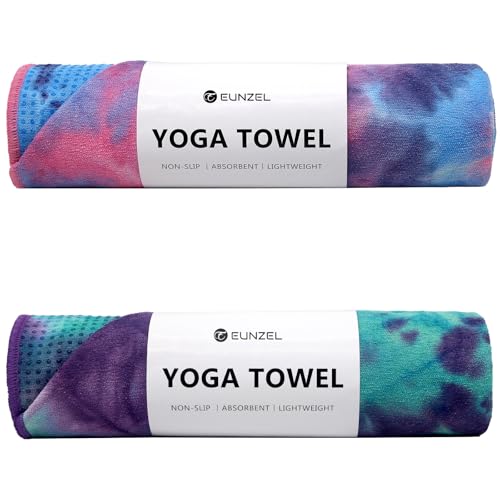 Eunzel 2 Pack Hot Yoga Towel