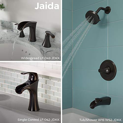 Pfister Jaida Bathroom Sink Faucet, 8-Inch Widespread, 2-Handle, 3-Hole, Spot Defense Brushed Nickel Finish, LF049JDGS by Pfister - Image 2