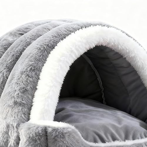 Panier pour chat maison en peluche avec coussin amovible pour salon - 8