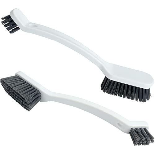 Roellgs Paquete de 2 cepillos para zapatos, cepillo de limpieza de suelo, cepillo de limpieza de grietas, baño, ducha, fregadero, cepillo de limpieza de suelos, cepillo de limpieza de grietas, cepillo