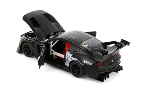Ford Mustang GT3 modelo 1:24 diecast negro miniatura 7