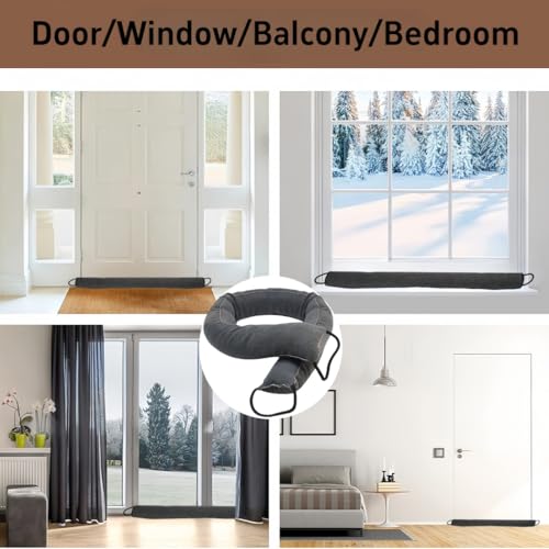 Burlete para puertas de entrada y de madera que aísla del frío del invierno 8