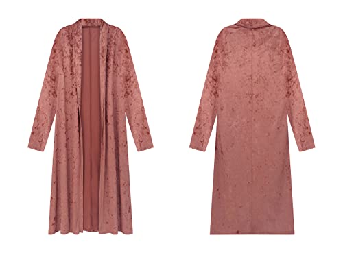 Image of R.Vivimos Women's Long Sleeves Casual Velvet Jacket Open Front Cardigan Coat Outerwear