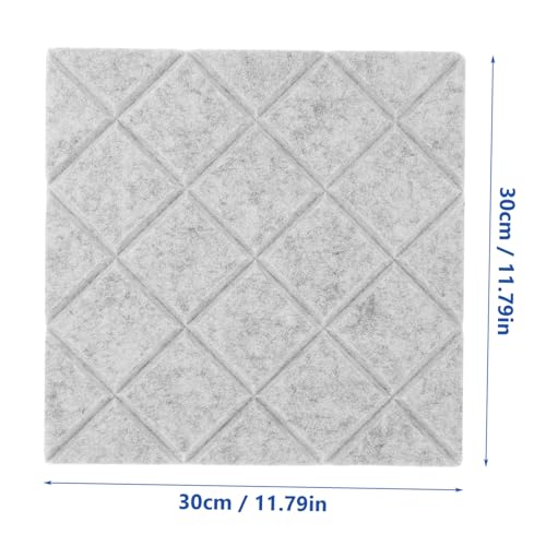 10pcs paneles acústicos autoadhesivos romboidales, insonorización y absorción de sonido, aislamiento de poliéster de alta densidad para estudio en casa y oficina miniatura 2
