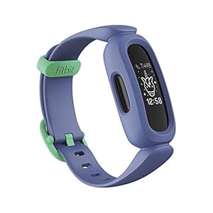 Fitbit Ace 3 Activiteitstracker voor kinderen vanaf 6 jaar. Motiverende geanimeerde wijzerplaten & Batterijduur tot 8 dagen