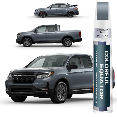 Sonic Gray Pearl(NH-877P/138P) Touch Up Paint Compatible with Honda, Car Paint Pen Scratch Repair Two-In-One Touch Up Paint, Premium Car Scratch Remover for Deep Scratches