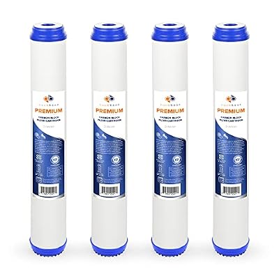 Aquaboon Premium 5 Micron 20 x 2.5 Granular Activated Carbon Filter Cartridge GAC Water Filter Replacement Compatible with UDF-20, SDP-2520, 4-Pack