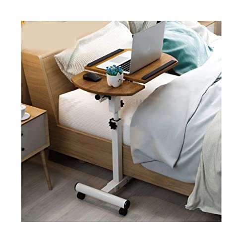 Table de lit à roulettes et réglable pour ordinateur portable