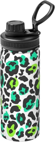 ヒョウ柄 豹柄 (8) 水筒 真空断熱 保温 保冷 スポーツボトル 人気 ステンレスボトル スポーツ飲料対応 漏れない 直飲み530ml 男の子 女の子 おしゃれ 大人 子供 アニメ グッズ キャラクター