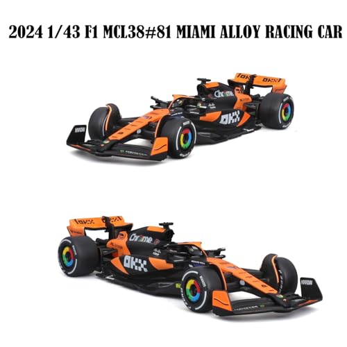 Modelo a Escala 1:43 Auto Mcl38 #81 Miami F1 miniatura 2