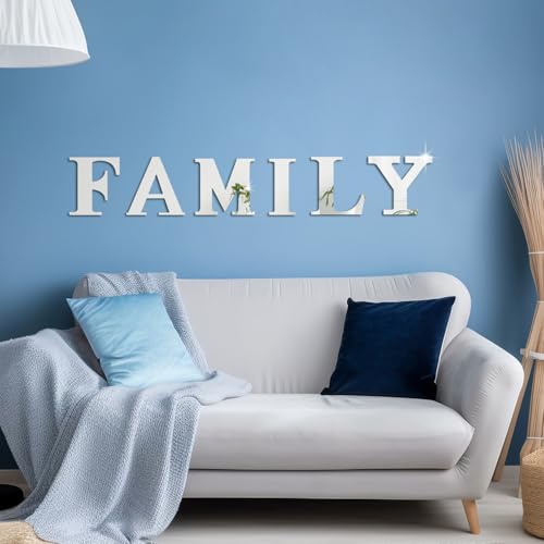 Decoración de Pared con Letras Familia 3D Acrílico Espejo miniatura 6